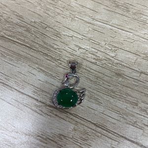 Little Swan Jasper Necklace Women's Pendant Collarbone Chain Jasper Pendant